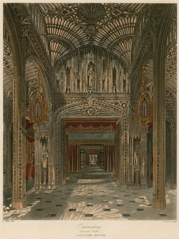 Conservatorio, Carlton House, Londres de Charles Wild