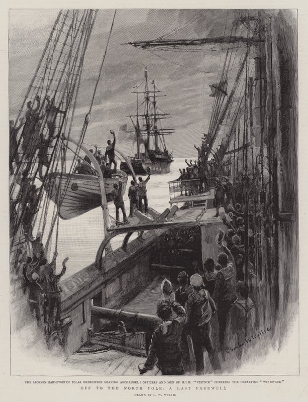 Rumbo al Polo Norte, una última despedida de Charles William Wyllie