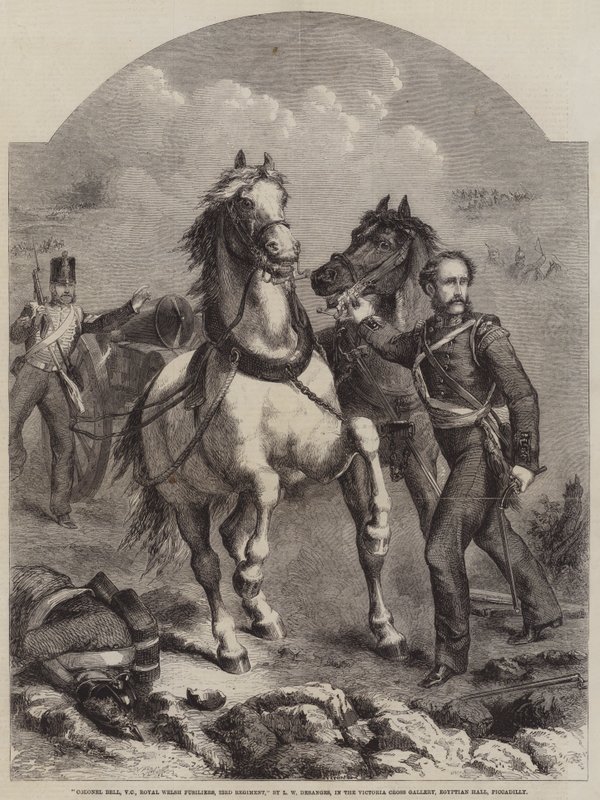 Coronel Bell, VC, Royal Welsh Fusiliers, 23º Regimiento de Chevalier Louis William Desanges