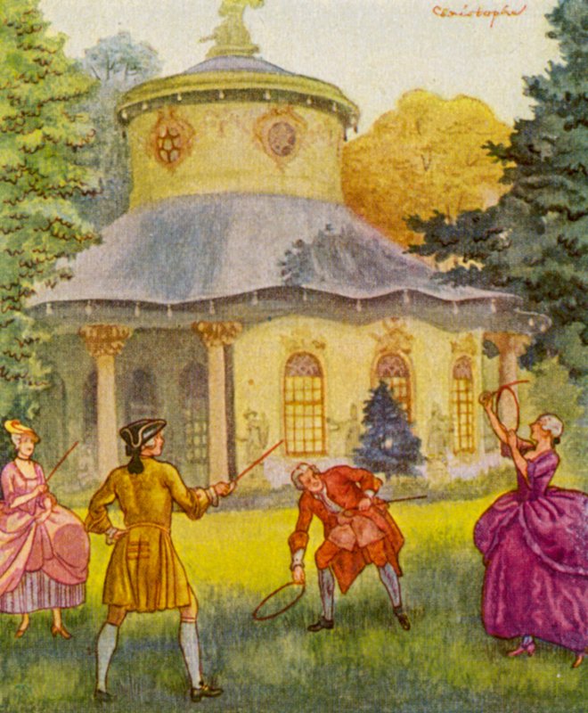 Chinesischer Pavillon / Pabellón Chino (litografía en color) de Christophe (1856 1945)