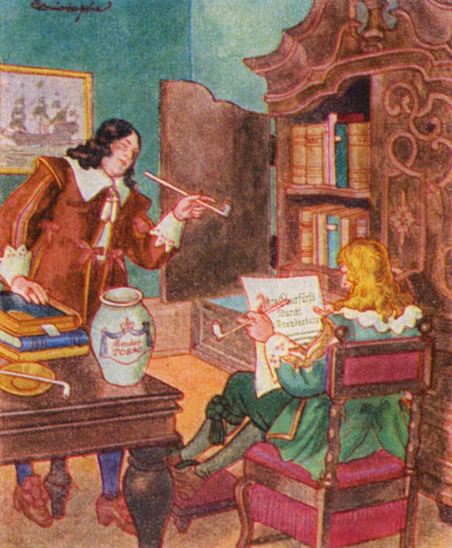 Bucherfreunde / Book Lovers (litografía en color) de Christophe (1856 1945)