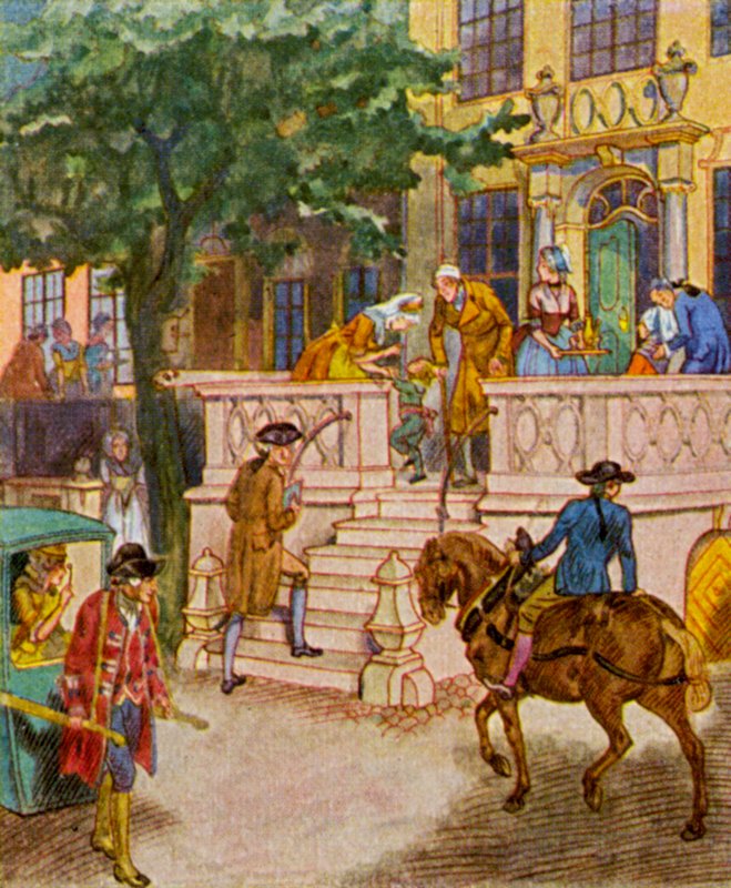Danziger Beischlag / Suplemento Gdansk (litografía en color) de Christophe (1856 1945)