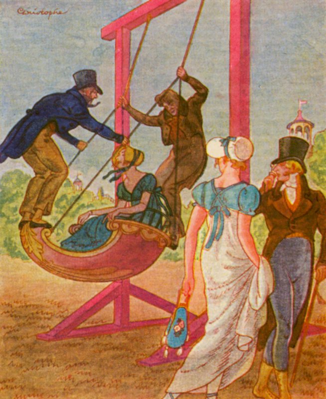 Schaukel / Swing (litografía en color) de Christophe (1856 1945)