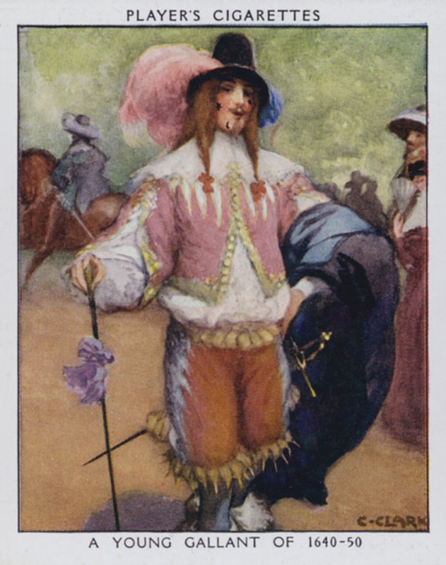 Un joven galante de 1640-50 de Christopher (after) Clark