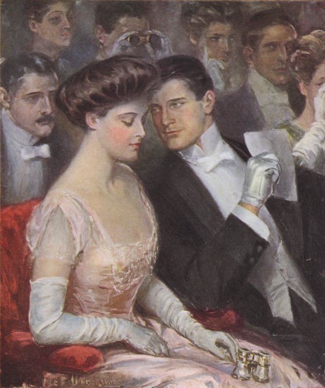 Los únicos dos en la ópera de Clarence F. Underwood