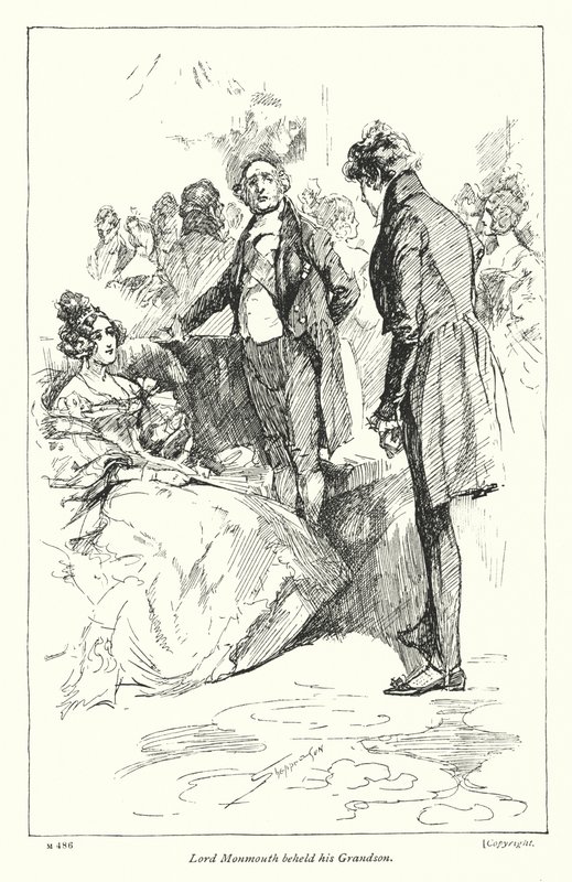 Ilustración para Coningsby de Disraeli de Claude Shepperson