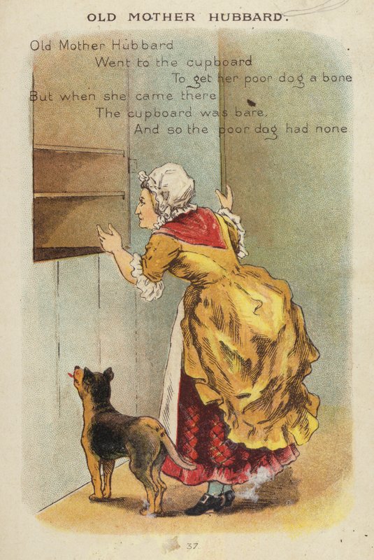 Rima infantil: La vieja madre Hubbard de Constance Haslewood