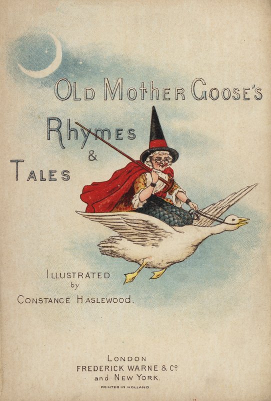 Ilustración de la portada para Rimas y Cuentos de la Vieja Madre Ganso de Constance Haslewood