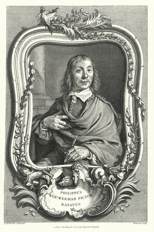 Philips Wouwerman, pintor holandés de Cornelis after Visscher