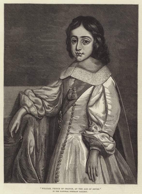 Guillermo, Príncipe de Orange, a la edad de siete años, en la Galería Nacional de Retratos de Cornelius Janssen van Ceulen