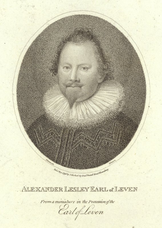 Retrato de Alexander Leslie, Conde de Leven de Cornelius Janssen van Ceulen