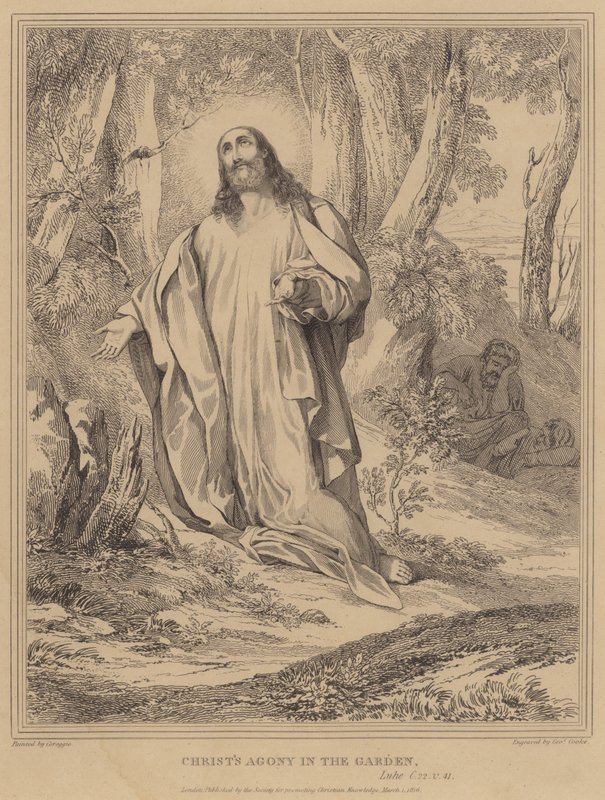 La agonía de Cristo en el jardín, Lucas de Antonio da Correggio