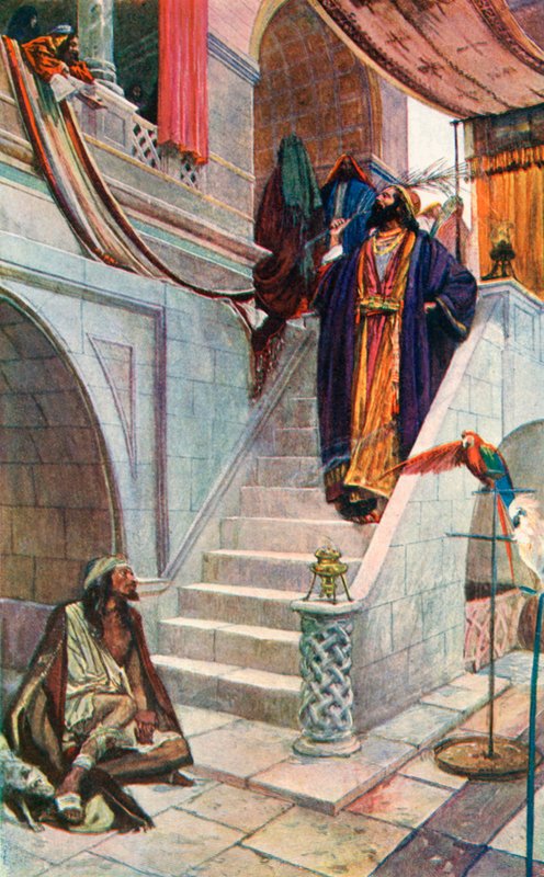 El hombre rico y Lázaro de Corwin Knapp Linson
