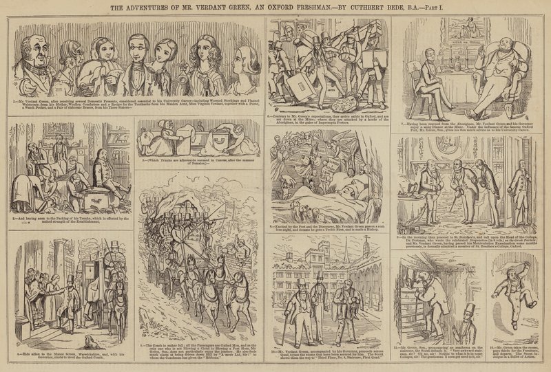 Las aventuras del Sr. Verdant Green, un novato de Oxford de Cuthbert Bede