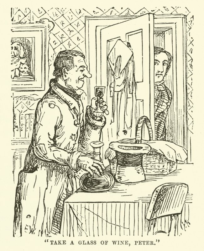 Ilustración para El Pequeño Sr. Bouncer y su Amigo Verdant Green de Cuthbert Bradley