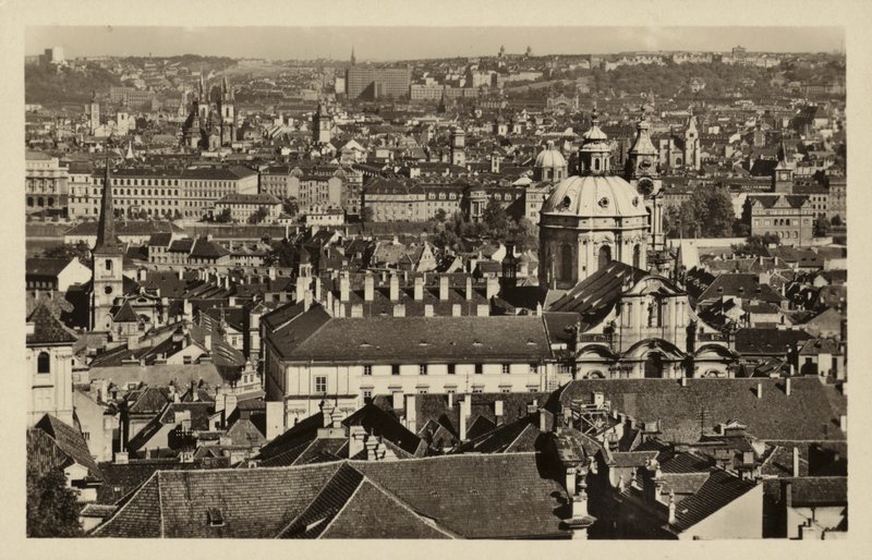 Postal que representa una vista general de Praga de Czech Photographer