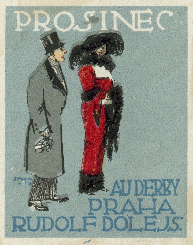 Diciembre. Moda Au Derby Rudolf Dole, Praga de Czech School