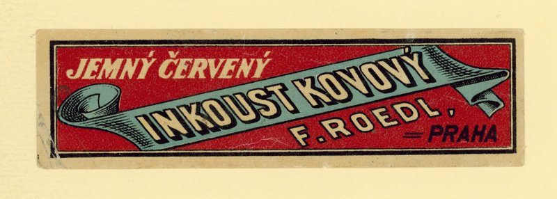 F Roedl tinta metálica roja suave, Praga de Czech School