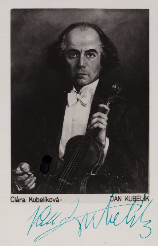 Retrato de Jan Kubelik de Czech School