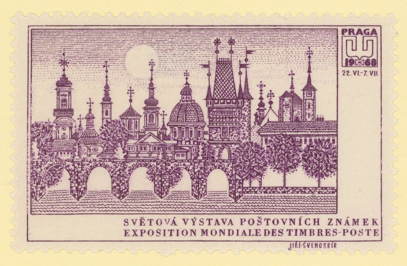 Exposición Mundial de Sellos Postales, Praga, 1968 de Czech School