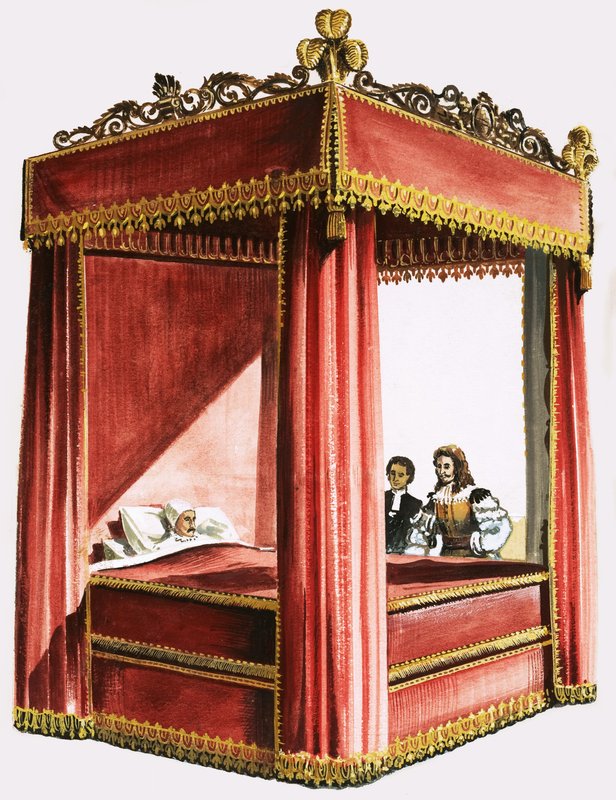 Cama con cuatro postes de Dan Escott