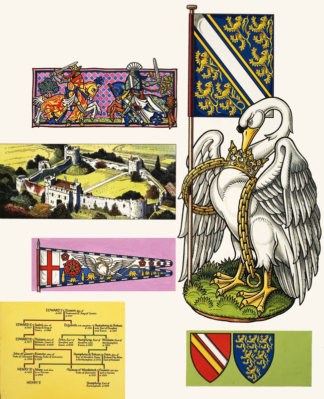 El cisne de los De Bohun (escudo de armas) de Dan Escott