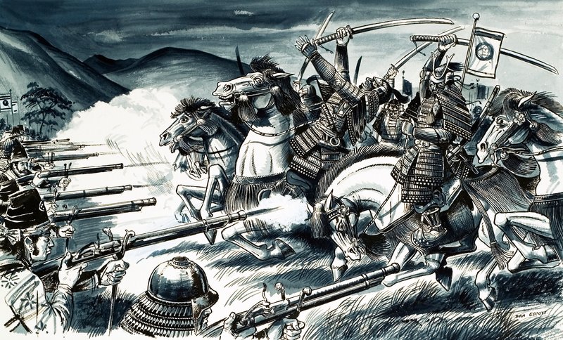 La batalla de Nagashino en 1575 de Dan Escott