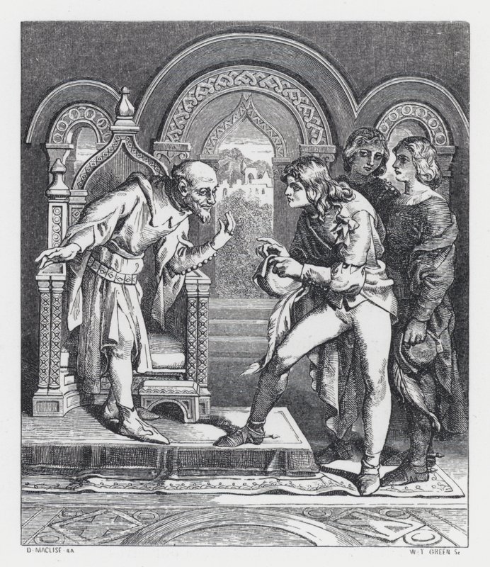 Ilustración para el poema de Tennyson, La Princesa de Daniel (after) Maclise