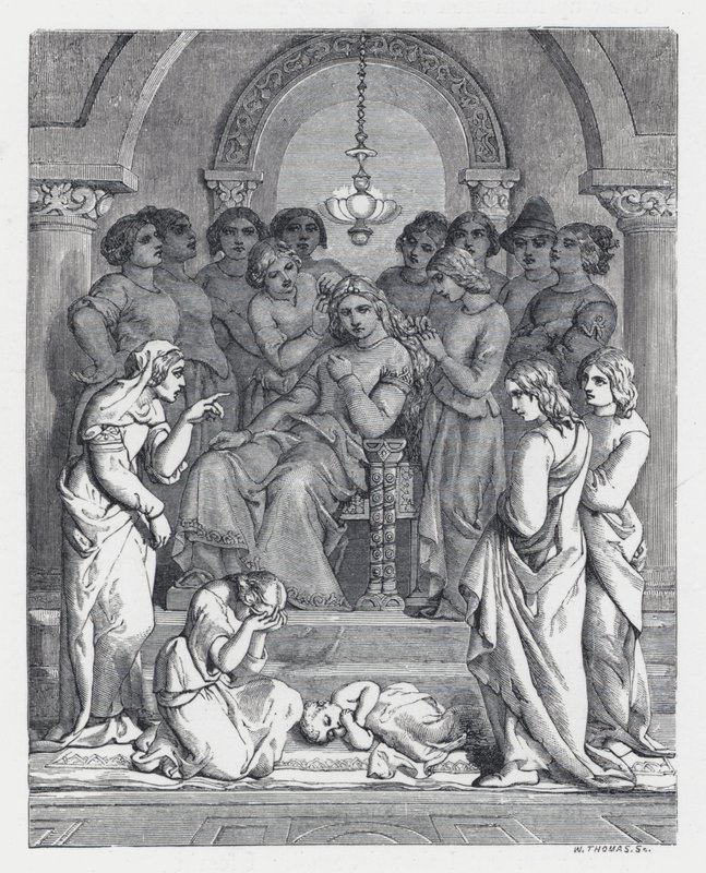 Ilustración para el poema de Tennyson, La Princesa de Daniel (after) Maclise
