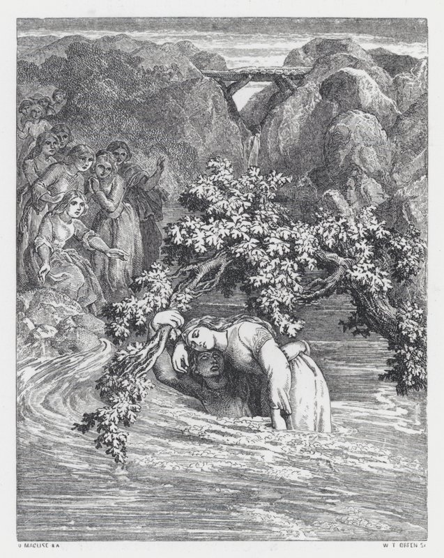 Ilustración para el poema de Tennyson, La Princesa de Daniel (after) Maclise