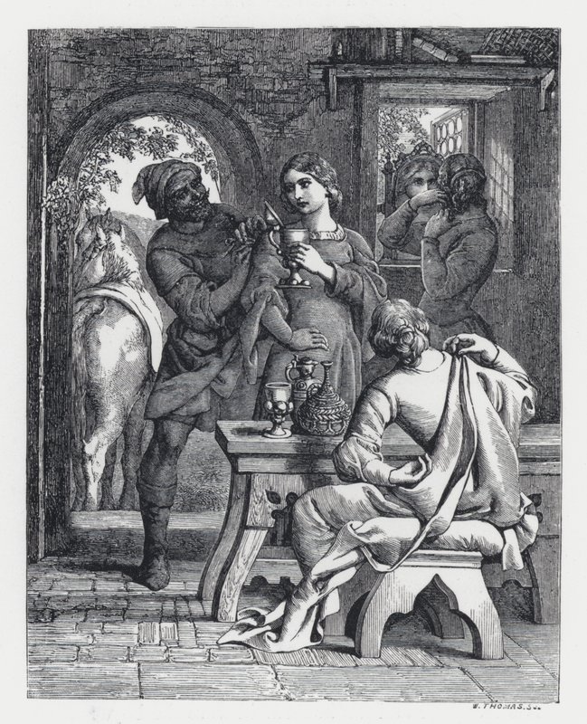 Ilustración para el poema de Tennyson, La Princesa de Daniel (after) Maclise