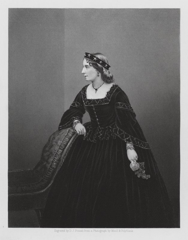 Lydia Thompson, bailarina y actriz inglesa (grabado) de Daniel John. Pound