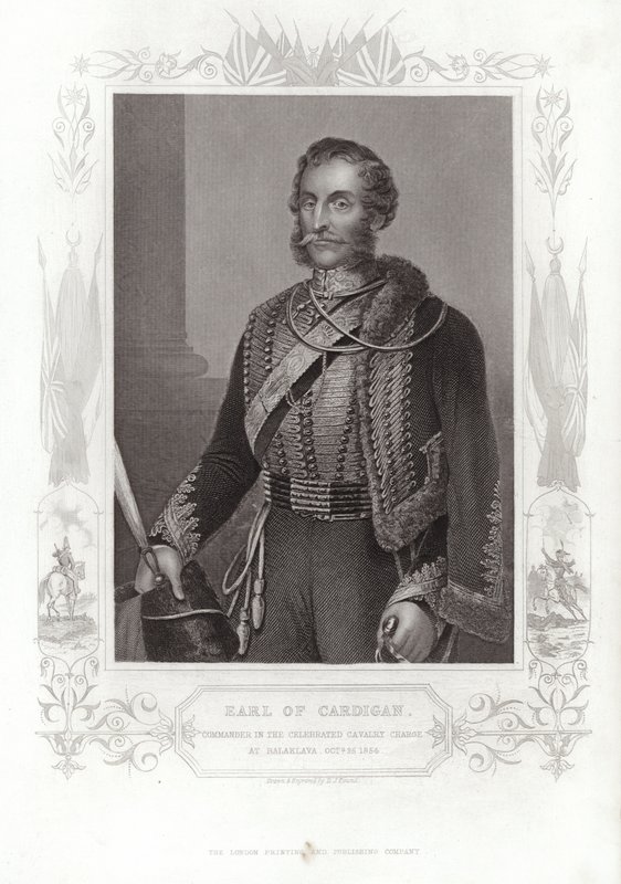 Retrato de James Brudenell, Conde de Cardigan (grabado) de Daniel John. Pound