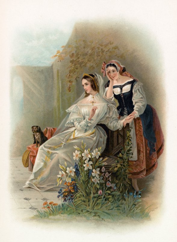 Olivia y María de Noche de Reyes de Daniel Maclise