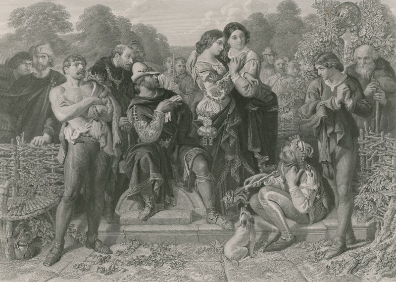 Orlando y el luchador, Como gustéis de Daniel Maclise