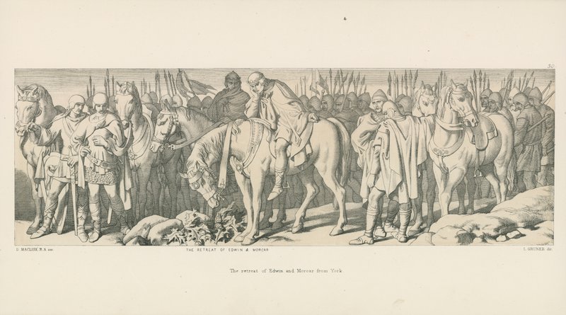 La retirada de Edwin y Morcar de York de Daniel Maclise