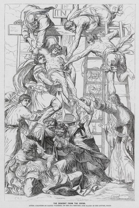 Descendimiento de la Cruz (grabado) de Daniele da Volterra (1509 66) (after)