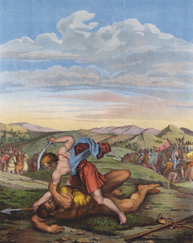 David derrotando a Goliat de Daniele da Volterra 1509 66 after Daniele da Volterra 1509 66 after