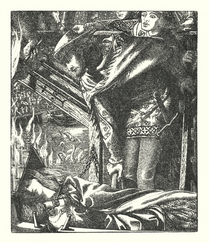 La Dama de Shalott de Dante Gabriel (after) Rossetti