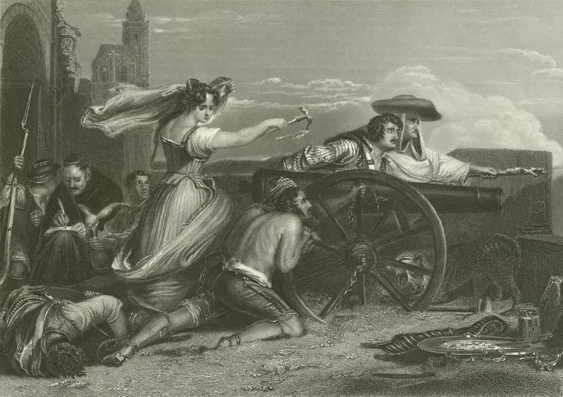 La defensa de Zaragoza, España, 1808 de David Wilkie