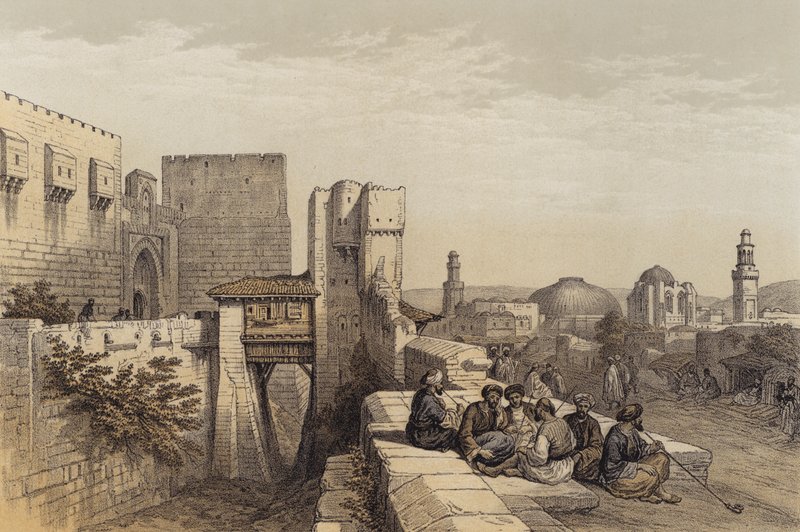 Entrada a la Ciudadela de Jerusalén de David (after) Roberts