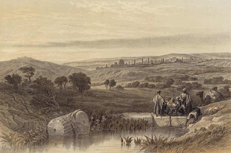 Jerusalén desde el Norte de David (after) Roberts