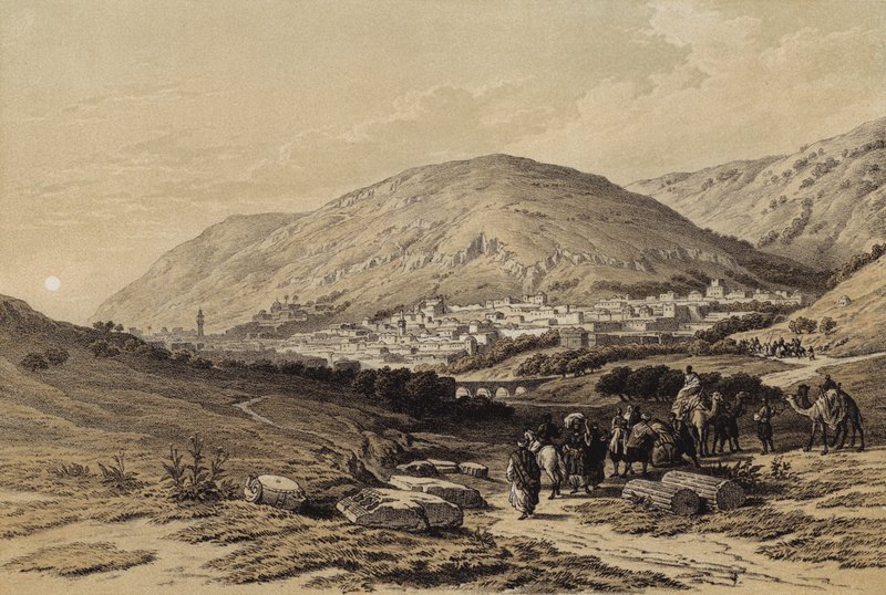 Nablus, la antigua Siquem de David (after) Roberts