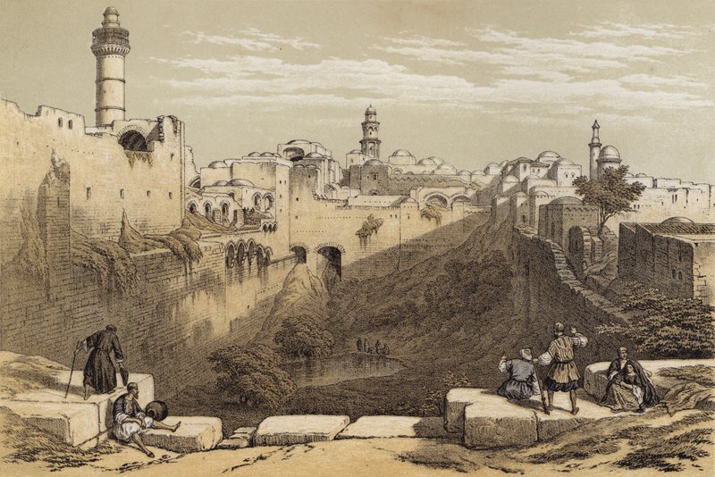 El estanque de Betesda de David (after) Roberts