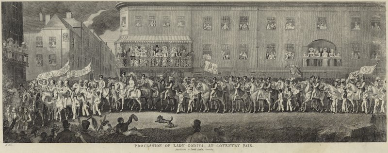 Procesión de Lady Godiva en la Feria de Coventry de David Gee
