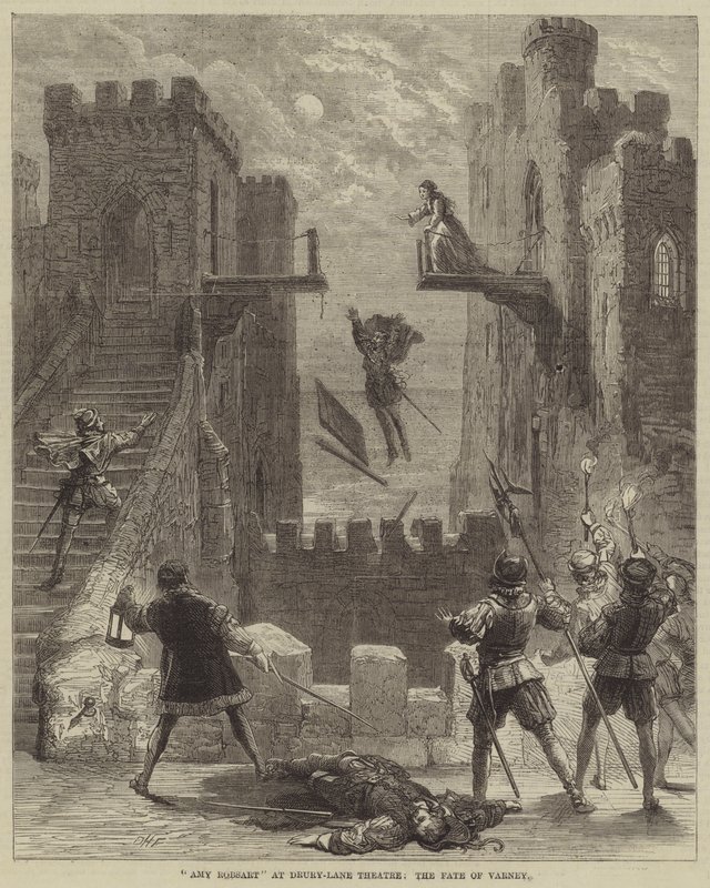 Amy Robsart en el Teatro Drury-Lane, el Destino de Varney de David Henry Friston