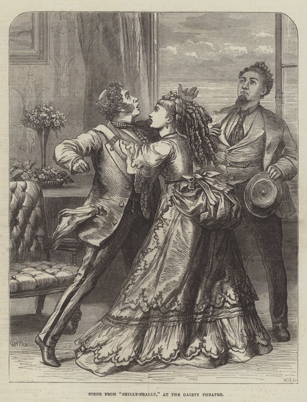 Escena de Shilly-Shally, en el Teatro Gaiety de David Henry Friston
