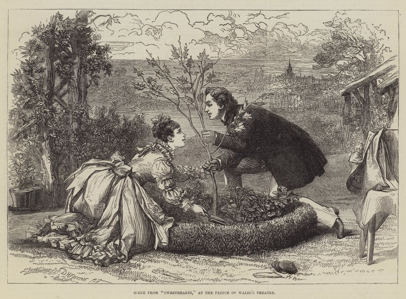 Escena de Sweethearts, en el Teatro Prince of Wales de David Henry Friston