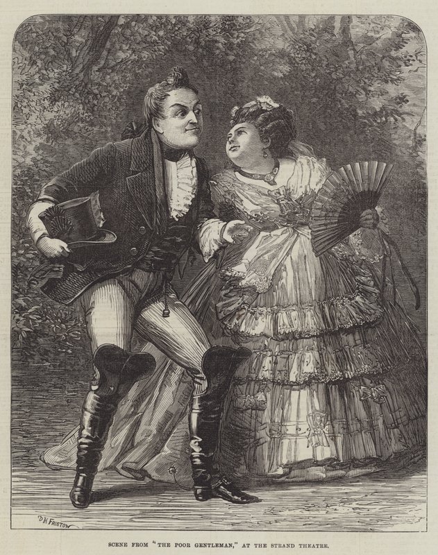 Escena de El pobre caballero, en el Teatro Strand de David Henry Friston