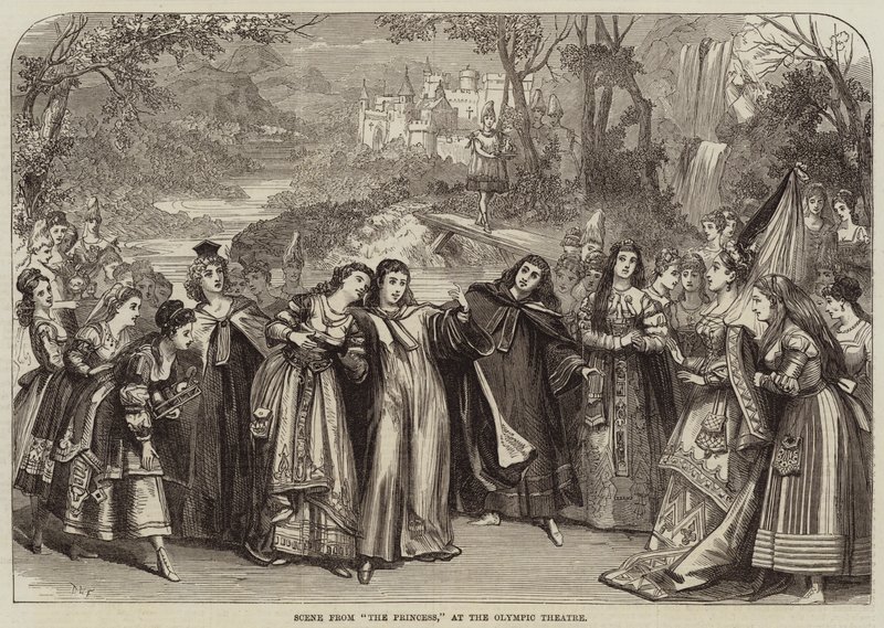 Escena de La Princesa, en el Teatro Olímpico de David Henry Friston